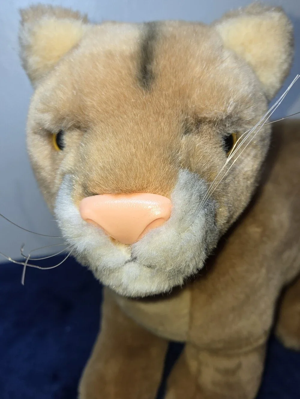 VTG Dakin Plush Mountain Lion Cougar 1986 Rare Plush Big Cat Large 20 Inch